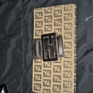 Fendi zucca long wallet vintage very worn